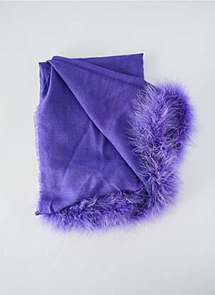 Echarpe maille fine violet ETERN'ELLE femme