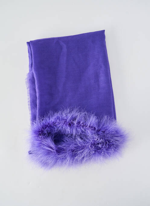 Echarpe maille fine violet ETERN'ELLE femme