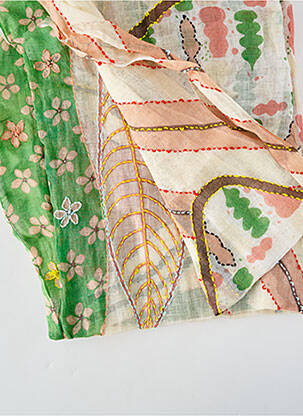Foulard légère et transparente vert STORIATIPIC femme