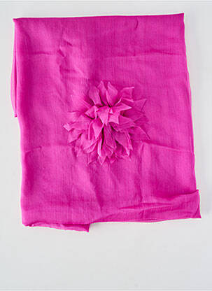Foulard effet matière satinée violet ETERN'ELLE femme