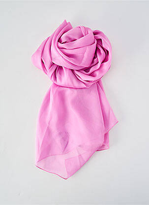 Foulard effet matière satinée rose LA FABRIQUE D'ÉCHARPE femme