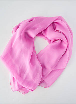 Foulard effet matière satinée rose LA FABRIQUE D'ÉCHARPE femme