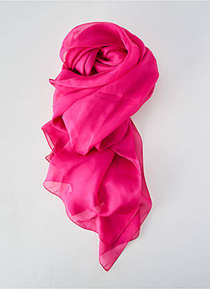 Foulard effet matière satinée rose LA FABRIQUE D'ÉCHARPE femme