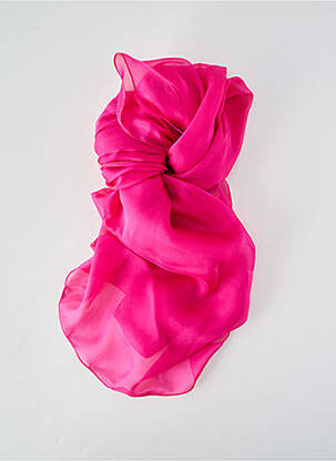 Foulard effet matière satinée rose LA FABRIQUE D'ÉCHARPE femme