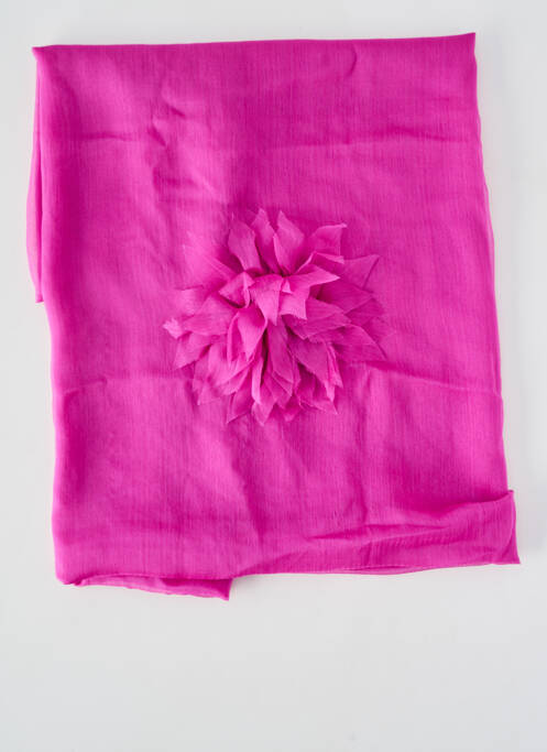 Foulard effet matière satinée violet ETERN'ELLE femme