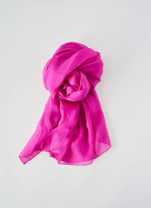 Foulard effet matière satinée violet MALFROY femme