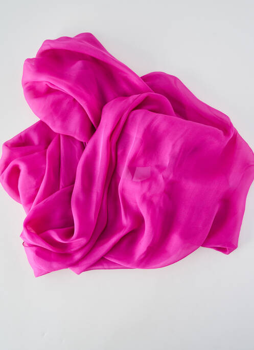 Foulard effet matière satinée violet MALFROY femme