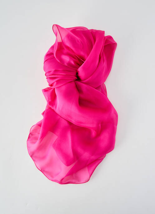 Foulard effet matière satinée rose LA FABRIQUE D'ÉCHARPE femme