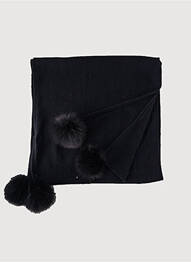 Echarpe stretch noir LEA CLEMENT femme