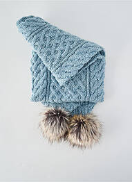 Echarpe stretch bleu ARAN CRAFTS femme