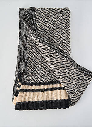 Echarpe stretch noir DEVERNOIS femme
