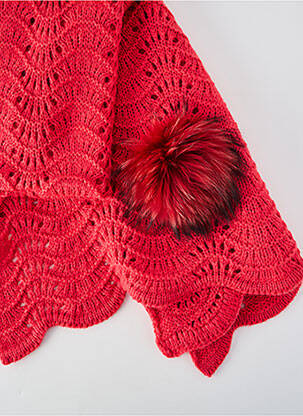 Echarpe stretch rouge LEA CLEMENT femme