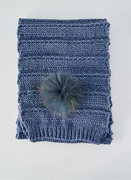 Echarpe stretch bleu LEA CLEMENT femme