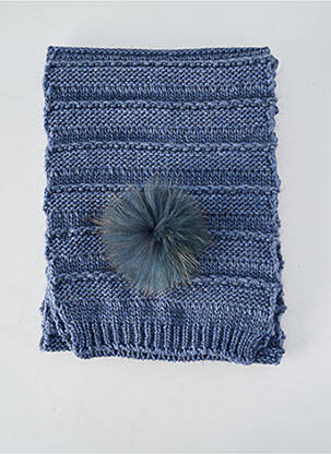Echarpe stretch bleu LEA CLEMENT femme