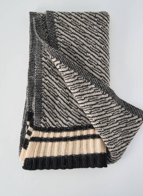 Echarpe stretch noir DEVERNOIS femme