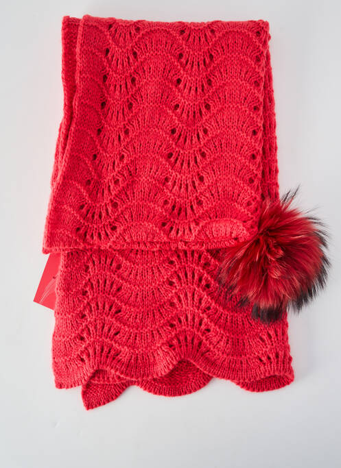 Echarpe stretch rouge LEA CLEMENT femme