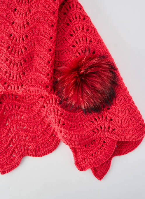 Echarpe stretch rouge LEA CLEMENT femme