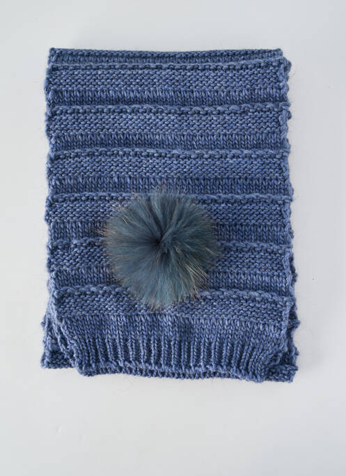 Echarpe stretch bleu LEA CLEMENT femme