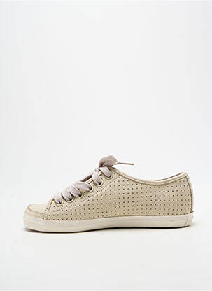 Baskets semelle amovible talon plat jusqu'à 3cm beige CAMPER femme