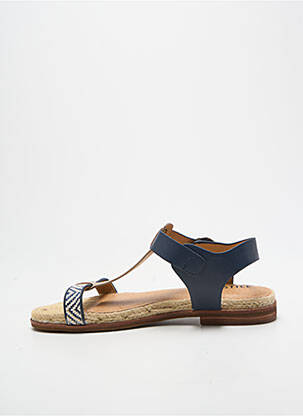 Sandales/nu pieds chiquet talon plat jusqu'à 3cm bleu ARMISTICE femme