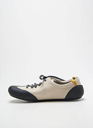 Baskets bout rond talon plat jusqu'à 3cm beige CAMPER femme