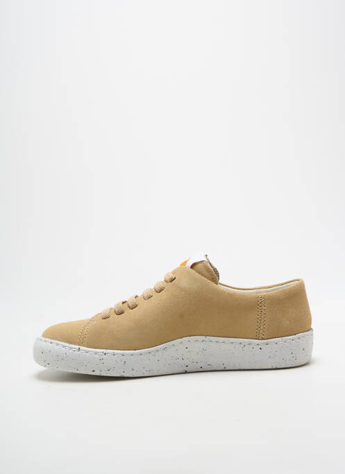 Baskets bout rond talon plat jusqu'à 3cm beige CAMPER femme
