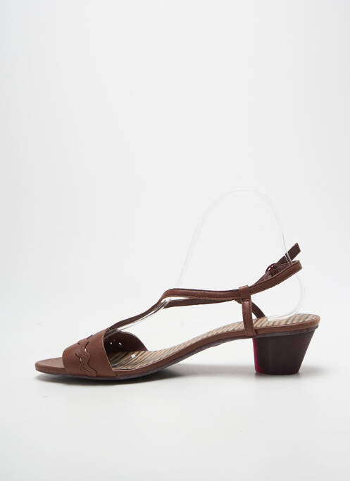 Sandales/nu pieds fermeture boucle(s) talon de 4 à 6cm marron CAMPER femme