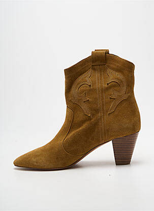 Bottines/boots bout pointu talon de 7 à 9cm marron BA&SH femme