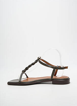 Sandales/nu pieds chiquet talon plat jusqu'à 3cm vert BILLIBI femme