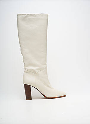 Bottes bout pointu talon de 7 à 9cm blanc BA&SH femme