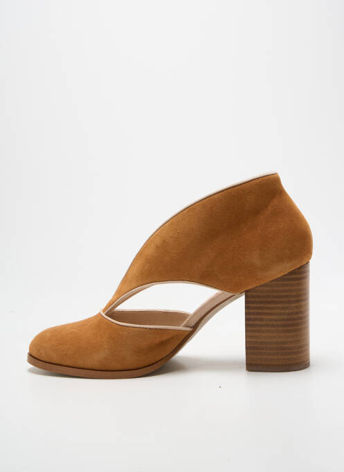 Escarpins talon bottier talon de 7 à 9cm marron MELLOW YELLOW femme