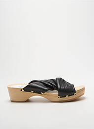 Mules/sabots semi compensé talon de 4 à 6cm noir YOUYOU femme