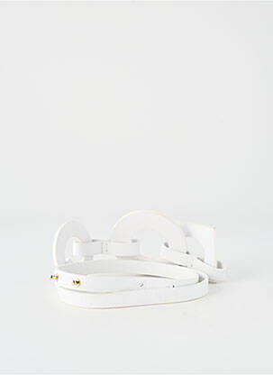 Ceinture effet matière satinée blanc LIVIANA CONTI femme