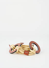 Ceinture effet matière satinée beige LIVIANA CONTI femme