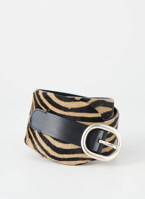 Ceinture imprimé animal noir SEVENTY femme
