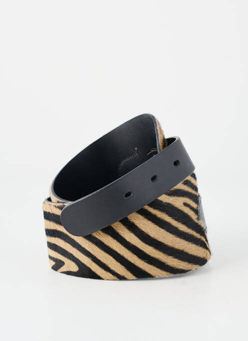 Ceinture imprimé animal noir SEVENTY femme
