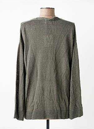 Gilet manches longues stretch vert MAEVY femme