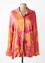 Chemisier coupe fluide manches longues orange FÊTE IMPÉRIALE femme