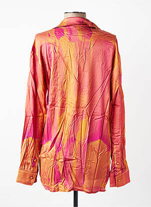 Chemisier coupe fluide manches longues orange FÊTE IMPÉRIALE femme