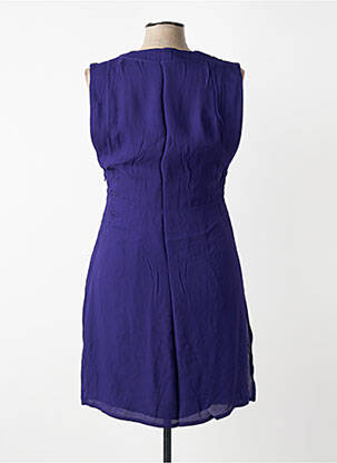 Robe courte sans manche sans manche violet SEVENTY femme