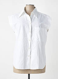 Chemisier manches courtes manches courtes blanc SEVENTY femme