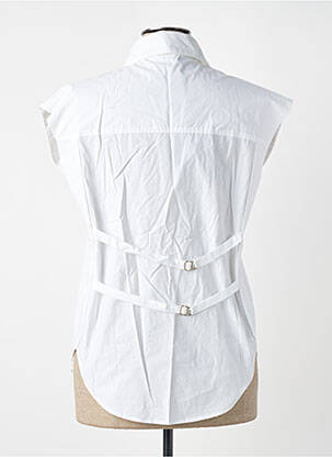 Chemisier manches courtes manches courtes blanc SEVENTY femme