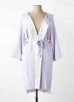 Gilet manches longues manches 3/4 violet LIVIANA CONTI femme