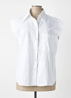 Chemisier manches courtes manches courtes blanc SEVENTY femme
