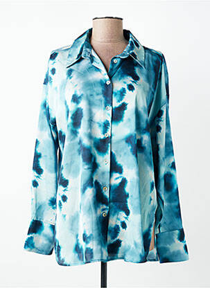 Chemisier coupe fluide manches longues bleu A/W WOMAN femme