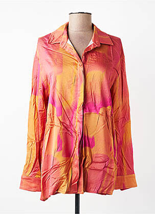 Chemisier coupe fluide manches longues orange FÊTE IMPÉRIALE femme