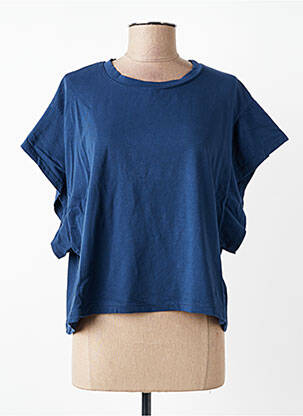 T-shirt stretch manches courtes bleu VICBEE femme