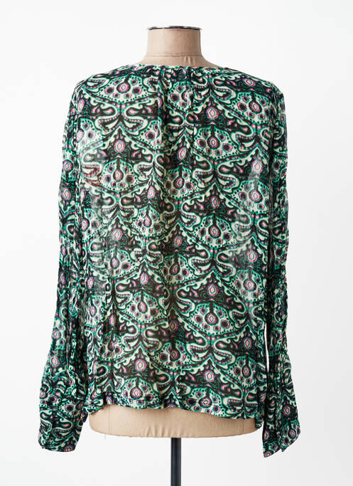 Blouse imprimé fantaisie manches longues vert BA&SH femme