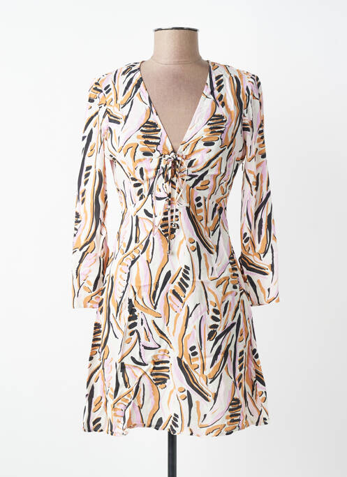 Robe courte manches longues manches longues beige BA&SH femme