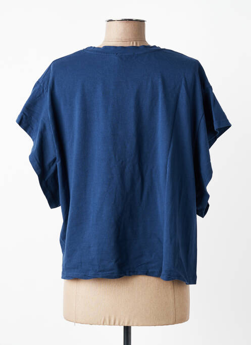 T-shirt stretch manches courtes bleu VICBEE femme